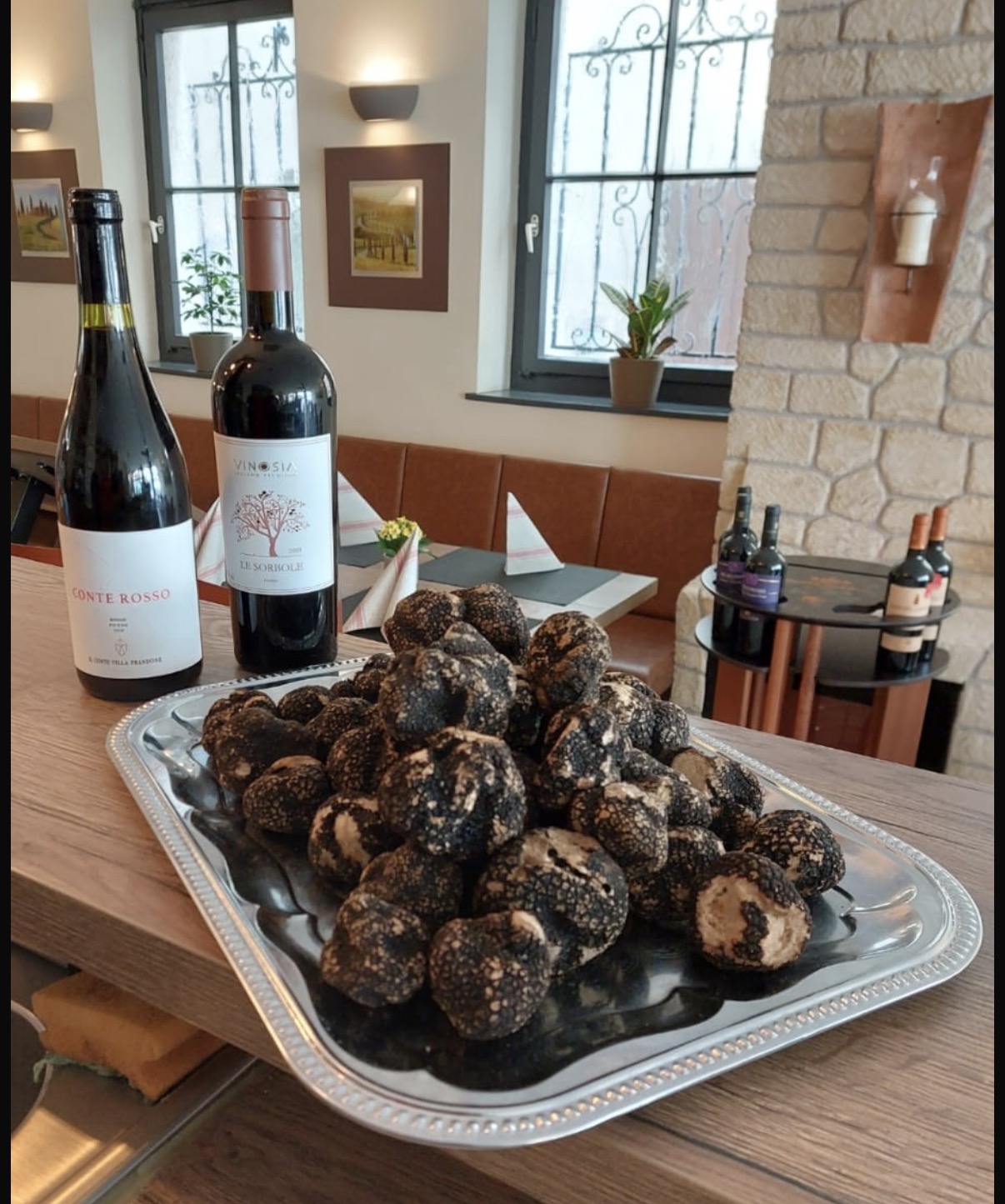 Trüffel und italienische Weine im Ristorante